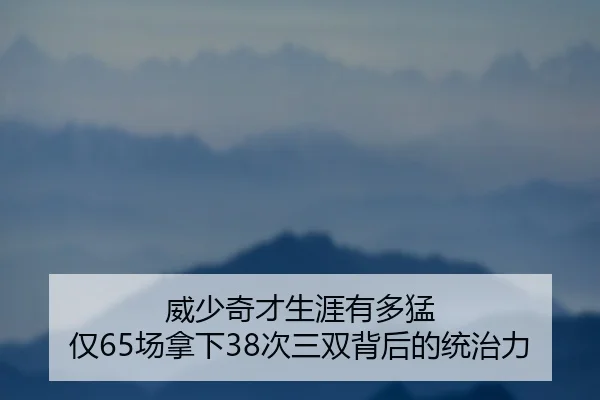 威少奇才生涯有多猛 仅65场拿下38次三双背后的统治力